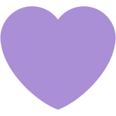 Alex is represented by a Purple heart